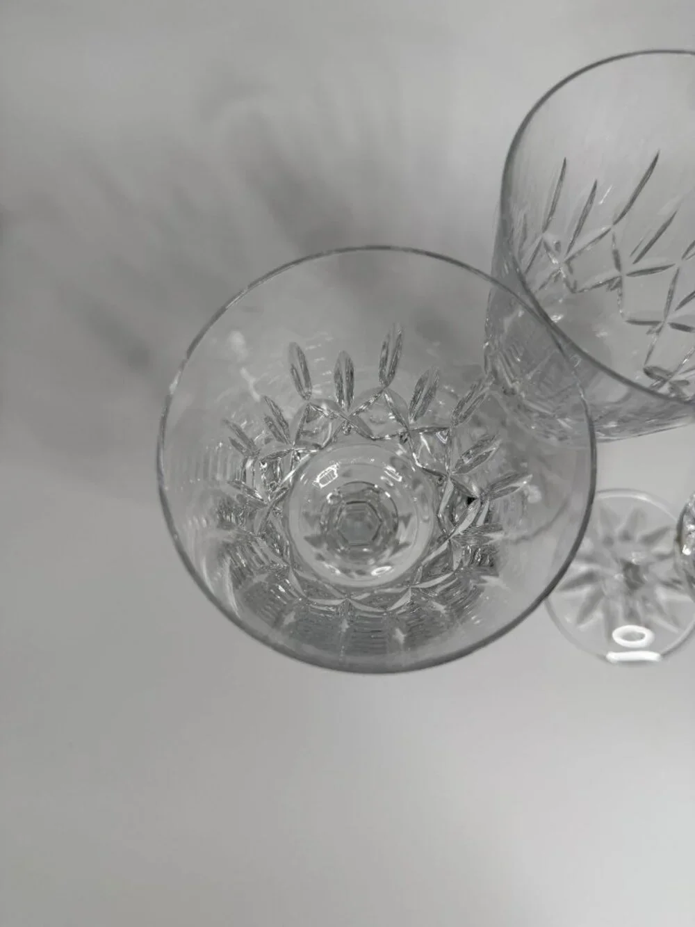 Galway Baldmore Irish Lead Crystal Water or Wine Goblets, approx. 7.75